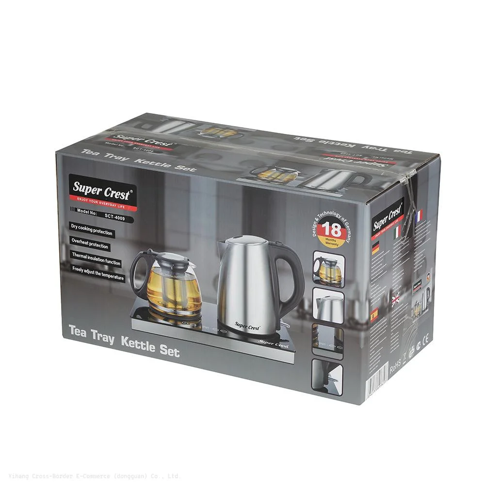 Elektrikli su ısıtıcısı çift brülör dokunmatik